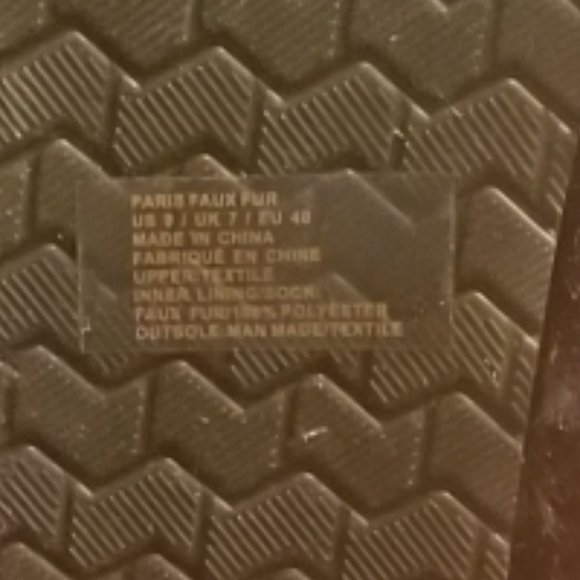 NWT | JustFab | Paris Faux Fur Fuzzie | Jet Black | Size: 9 - Picture 10 of 16